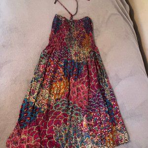 CYN Cynthia Mehra Halter Summer Dress Women's Size OS